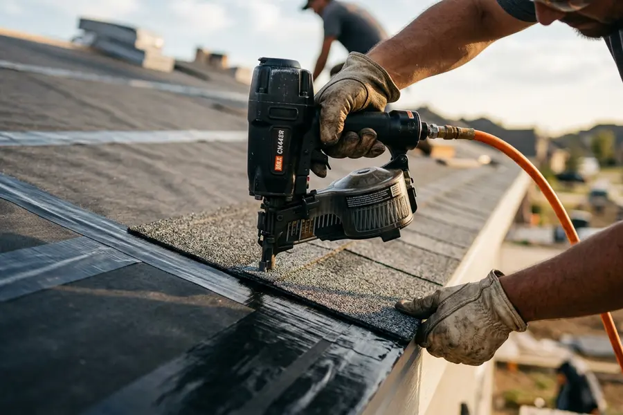 Beardman Building Services roofer sealing a fortified roof deck in Indian Rocks Beach
